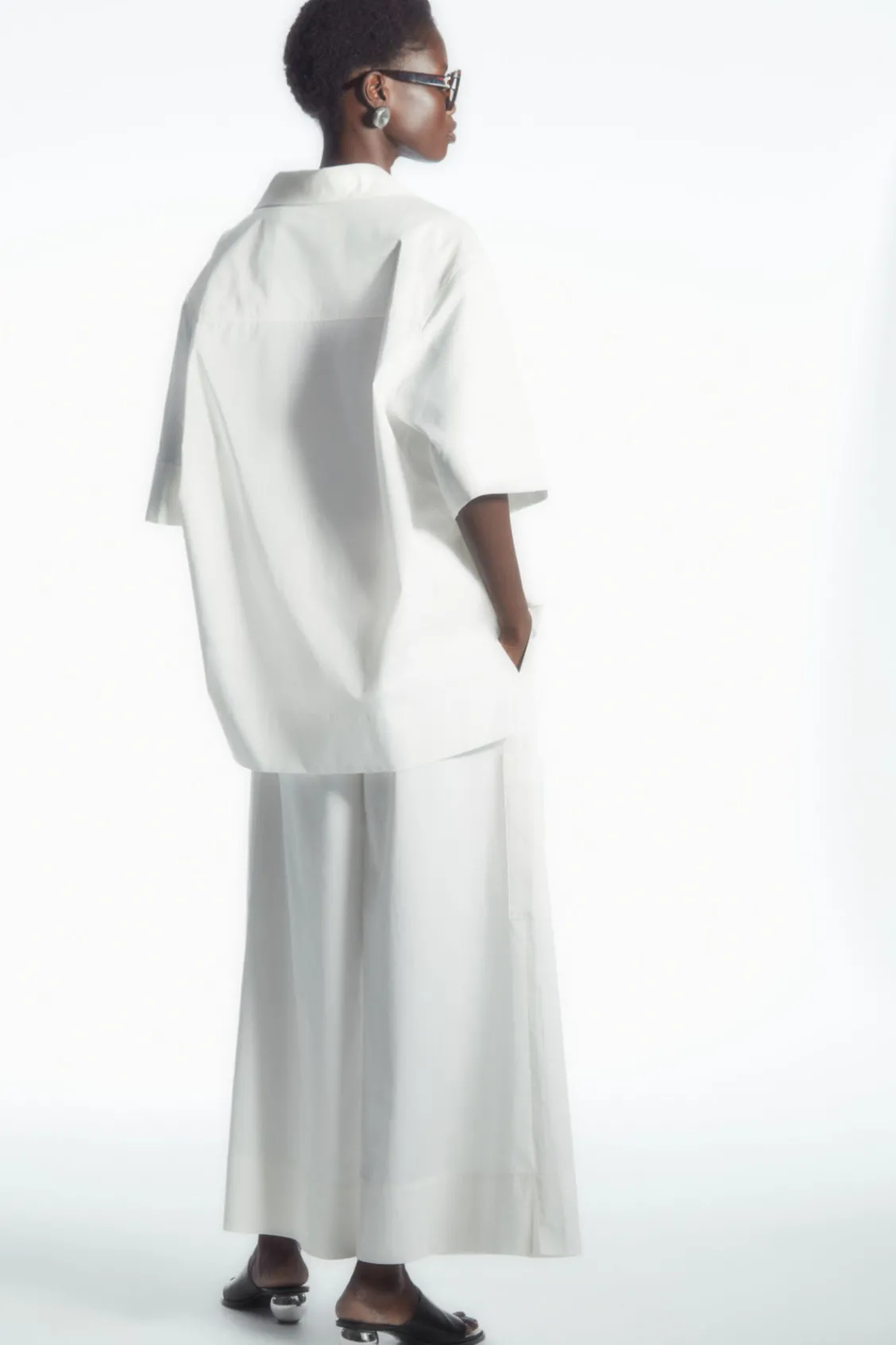 COS SHORT-SLEEVED RESORT SHIRT-Women Shirts & Blouses | Tops