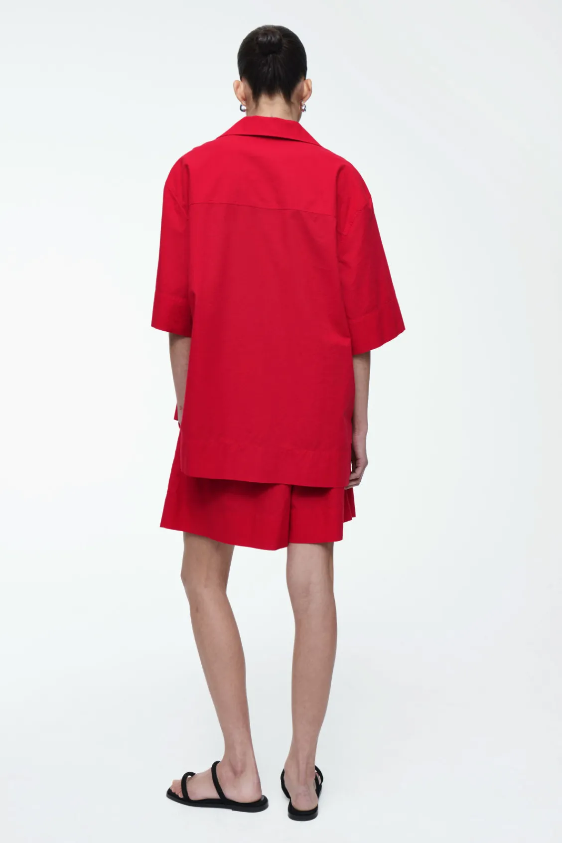 COS SHORT-SLEEVED RESORT SHIRT-Women Tops | Shirts & Blouses
