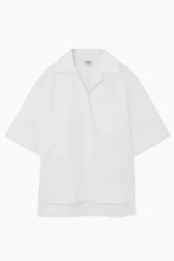 COS SHORT-SLEEVED RESORT SHIRT-Women Shirts & Blouses | Tops