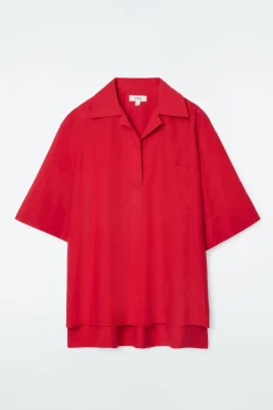 COS SHORT-SLEEVED RESORT SHIRT-Women Tops | Shirts & Blouses