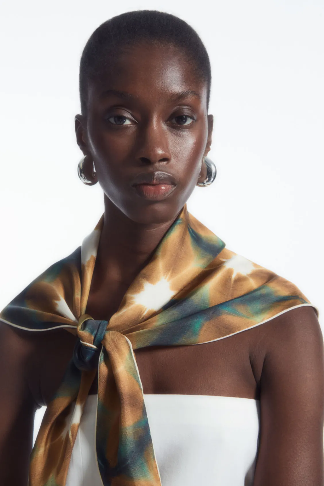 COS SILK NECK SCARF-Women Hats & Scarves