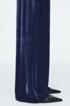 COS SILK-BLEND VELVET PANTS-Women Vests & Tailoring | Pants