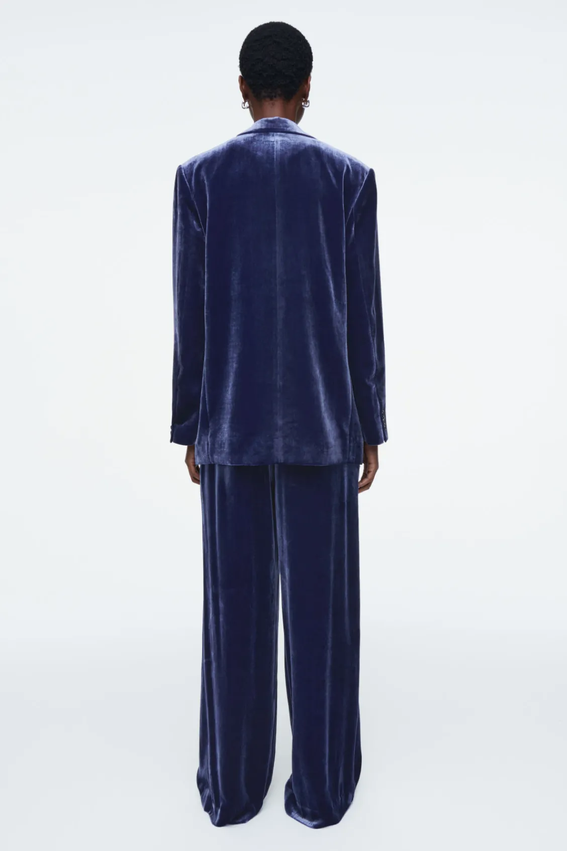 COS SILK-BLEND VELVET PANTS-Women Vests & Tailoring | Pants