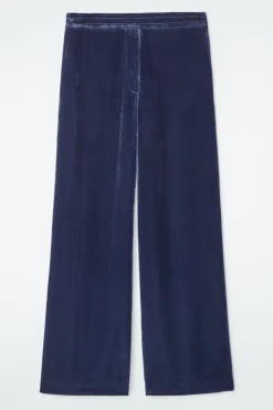 COS SILK-BLEND VELVET PANTS-Women Vests & Tailoring | Pants