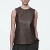 COS SLEEVELESS LEATHER TOP-Women Tops