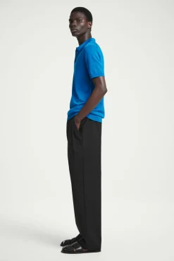 COS SLIM KNITTED SILK POLO SHIRT- Polo Shirts | Sweaters & Cardigans