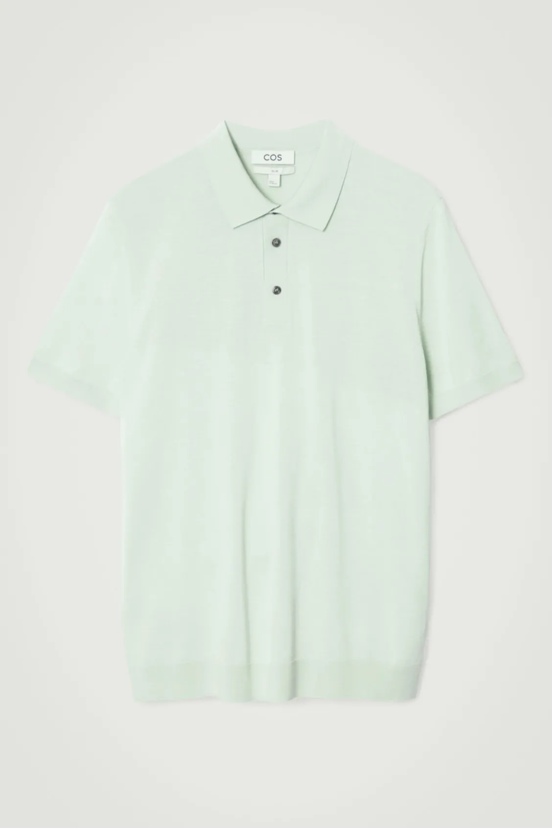 COS SLIM KNITTED SILK POLO SHIRT- Polo Shirts | Sweaters & Cardigans