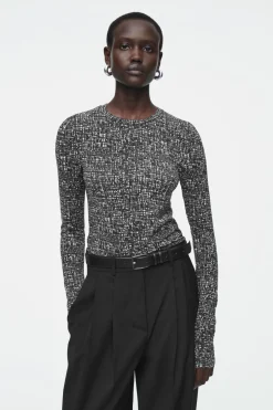 COS SLIM LONG-SLEEVE TOP-Women Tops