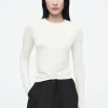 COS SLIM LONG-SLEEVE TOP-Women T-Shirts | Tops