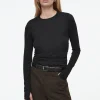 COS SLIM LONG-SLEEVE TOP-Women T-Shirts | Tops