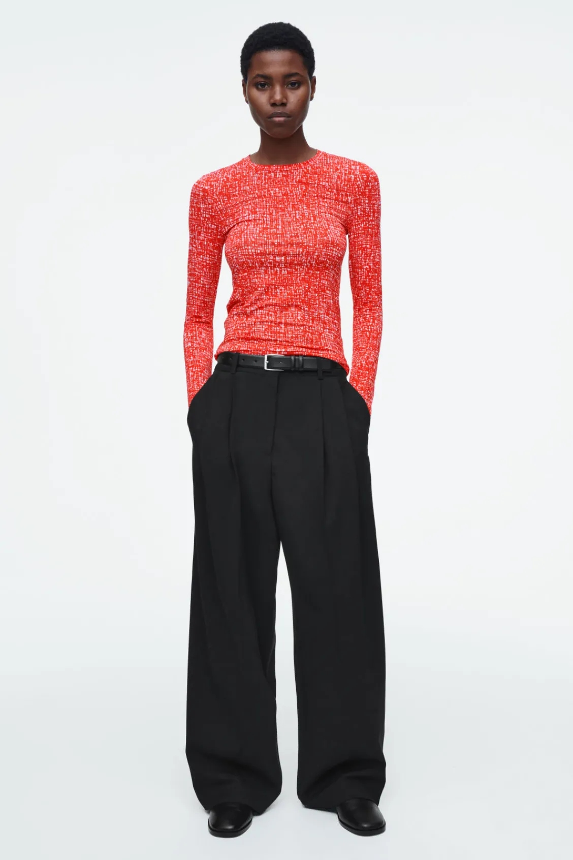COS SLIM LONG-SLEEVE TOP-Women Tops