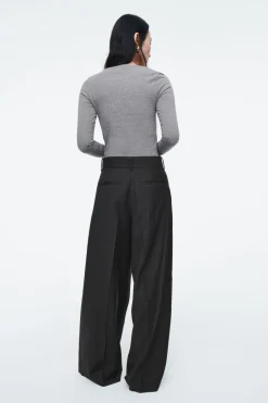 COS SLIM LONG-SLEEVE TOP-Women Tops