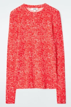 COS SLIM LONG-SLEEVE TOP-Women Tops