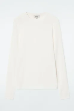 COS SLIM LONG-SLEEVE TOP-Women T-Shirts | Tops