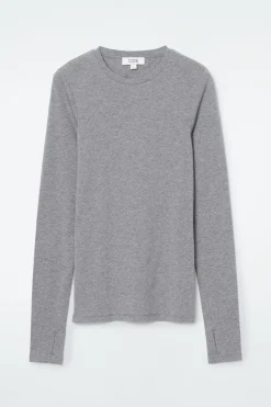 COS SLIM LONG-SLEEVE TOP-Women Tops