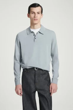 COS SLIM MERINO WOOL POLO SHIRT- Polo Shirts | Sweaters & Cardigans