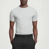 COS SLIM RIBBED COTTON T-SHIRT- T-Shirts