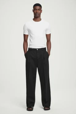 COS SLIM RIBBED COTTON T-SHIRT- T-Shirts