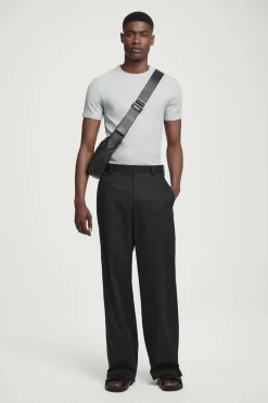 COS SLIM RIBBED COTTON T-SHIRT- T-Shirts