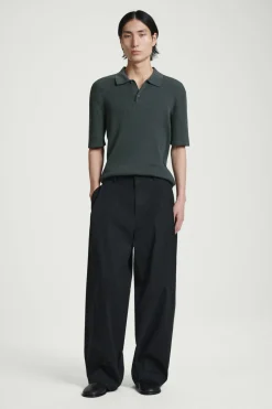 COS SLIM RIBBED-KNIT POLO SHIRT- Polo Shirts | Sweaters & Cardigans