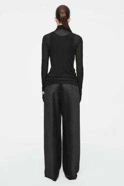 COS SLIM SILK TURTLENECK TOP-Women Tops