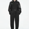 COS SLIM TAILORED WOOL-BLEND PANTS-Women Pants