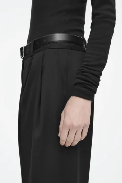 COS SLIM TAILORED WOOL-BLEND PANTS-Women Pants