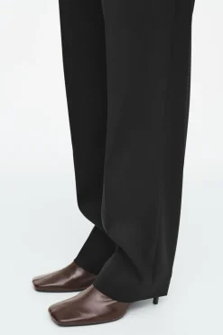 COS SLIM TAILORED WOOL-BLEND PANTS-Women Pants