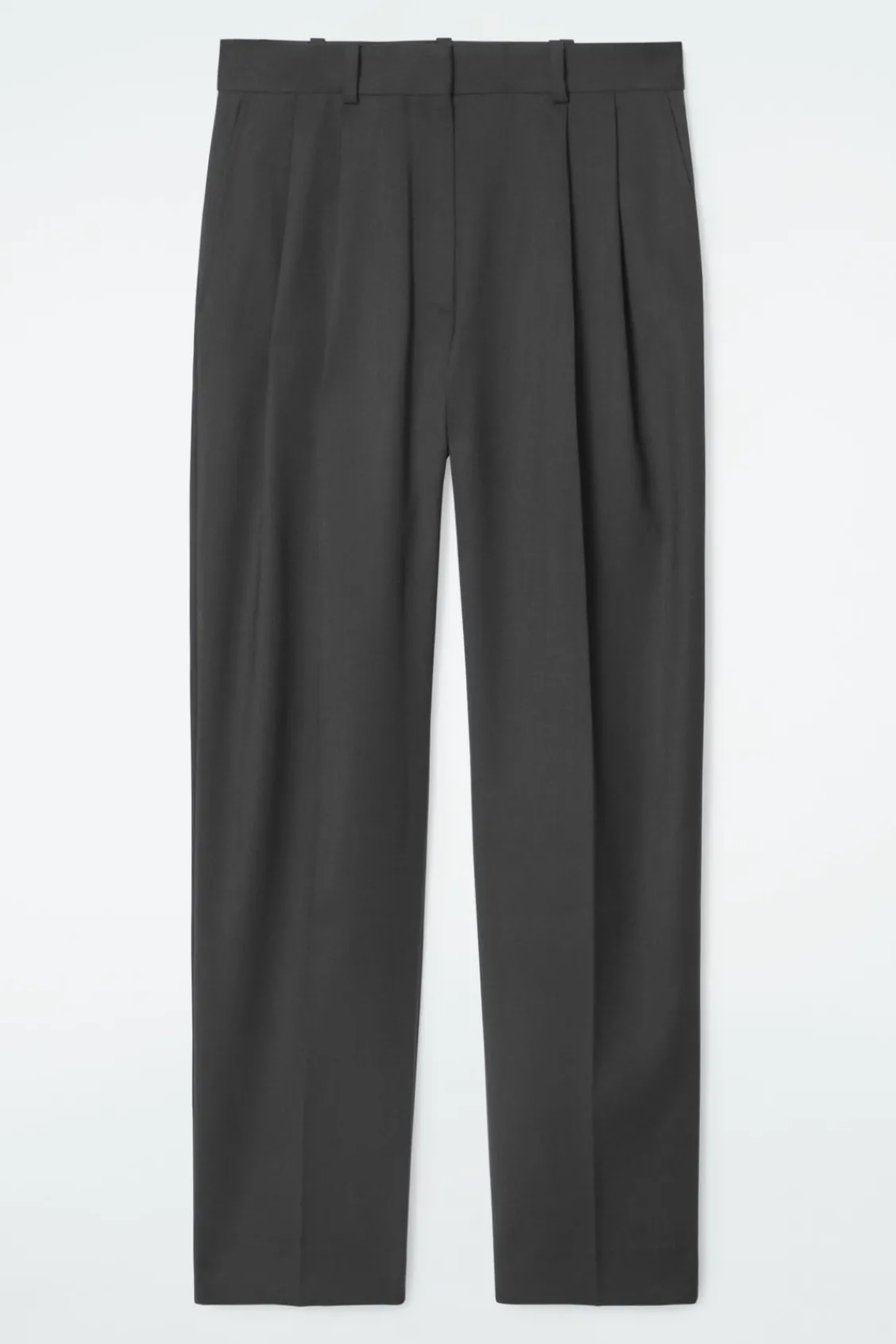 COS SLIM TAILORED WOOL-BLEND PANTS-Women Pants