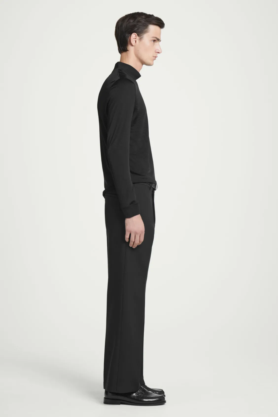 COS SLIM-FIT MOCK-NECK TOP- T-Shirts