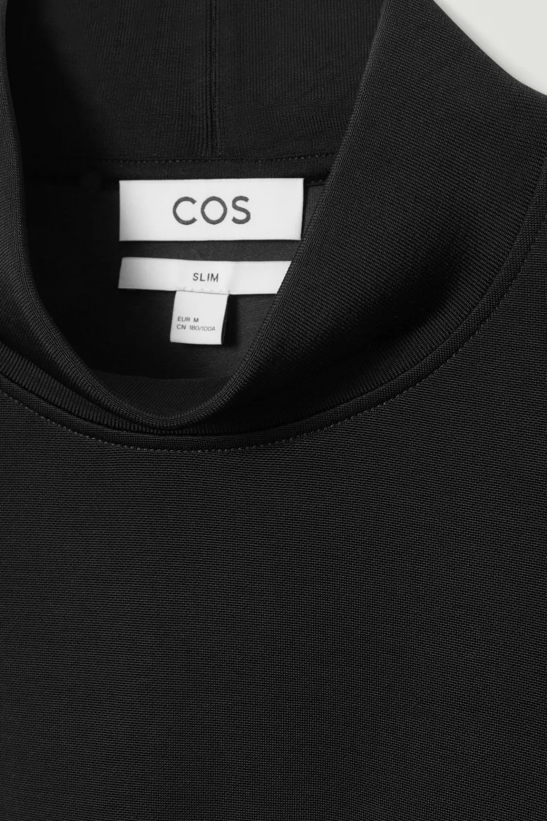 COS SLIM-FIT MOCK-NECK TOP- T-Shirts