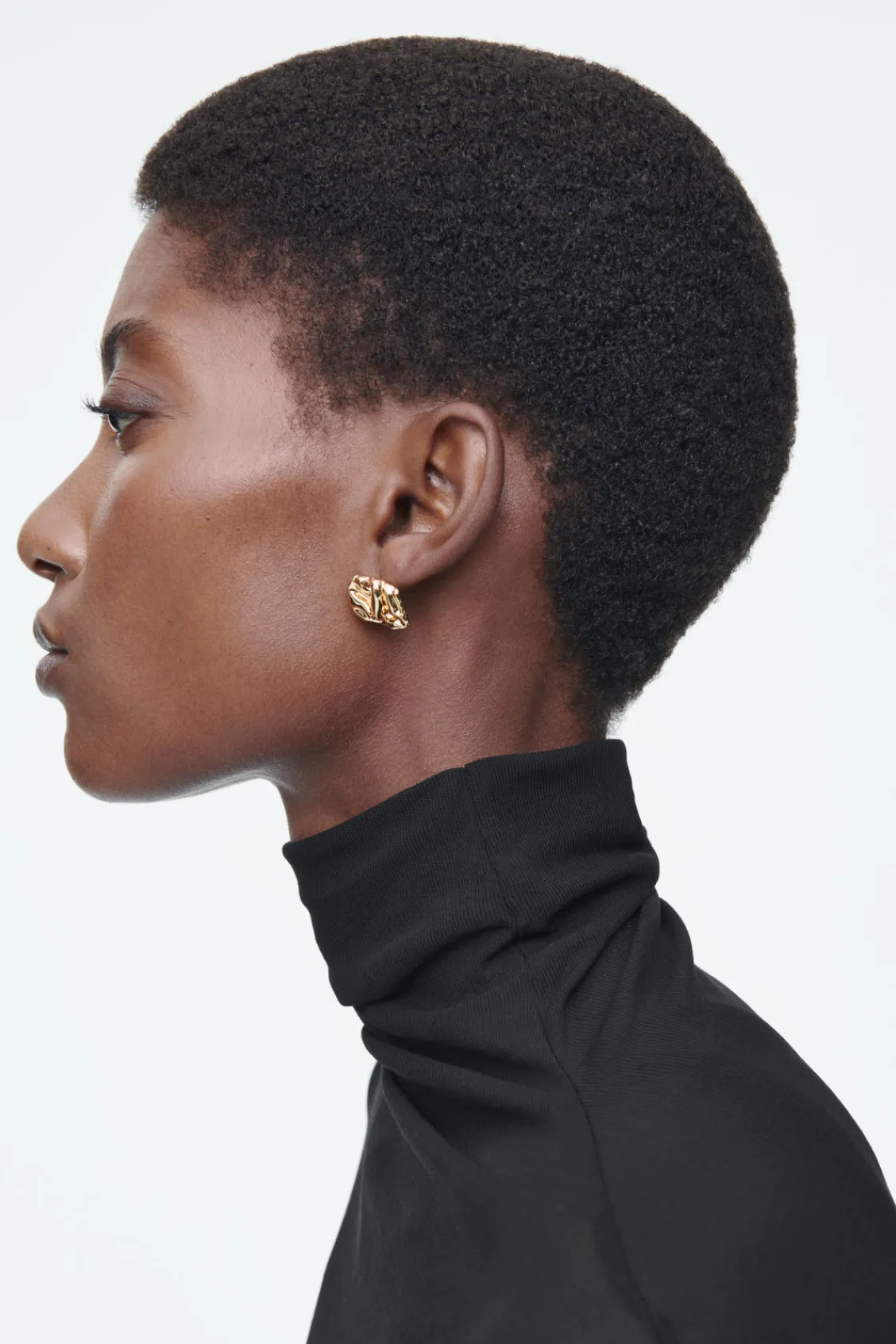 COS SMALL SCRUNCHED MISMATCHED EARRINGS-Women Jewelry