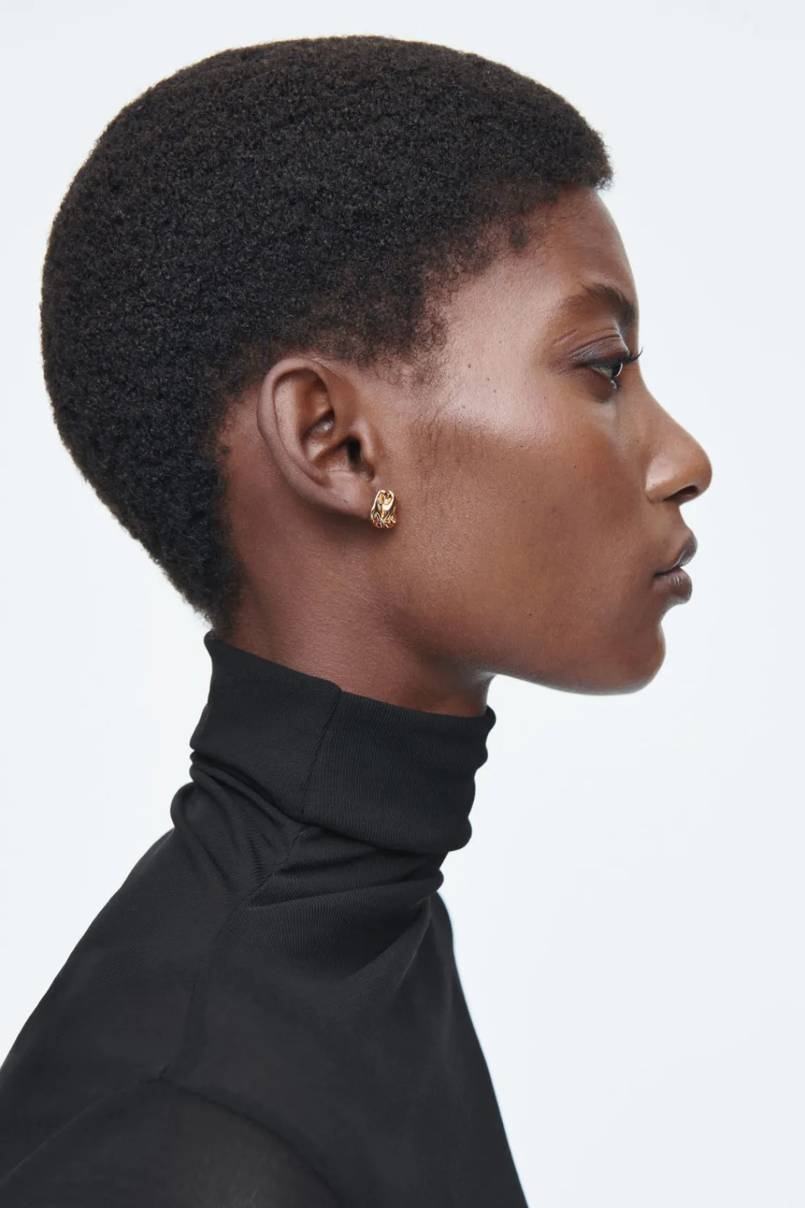 COS SMALL SCRUNCHED MISMATCHED EARRINGS-Women Jewelry
