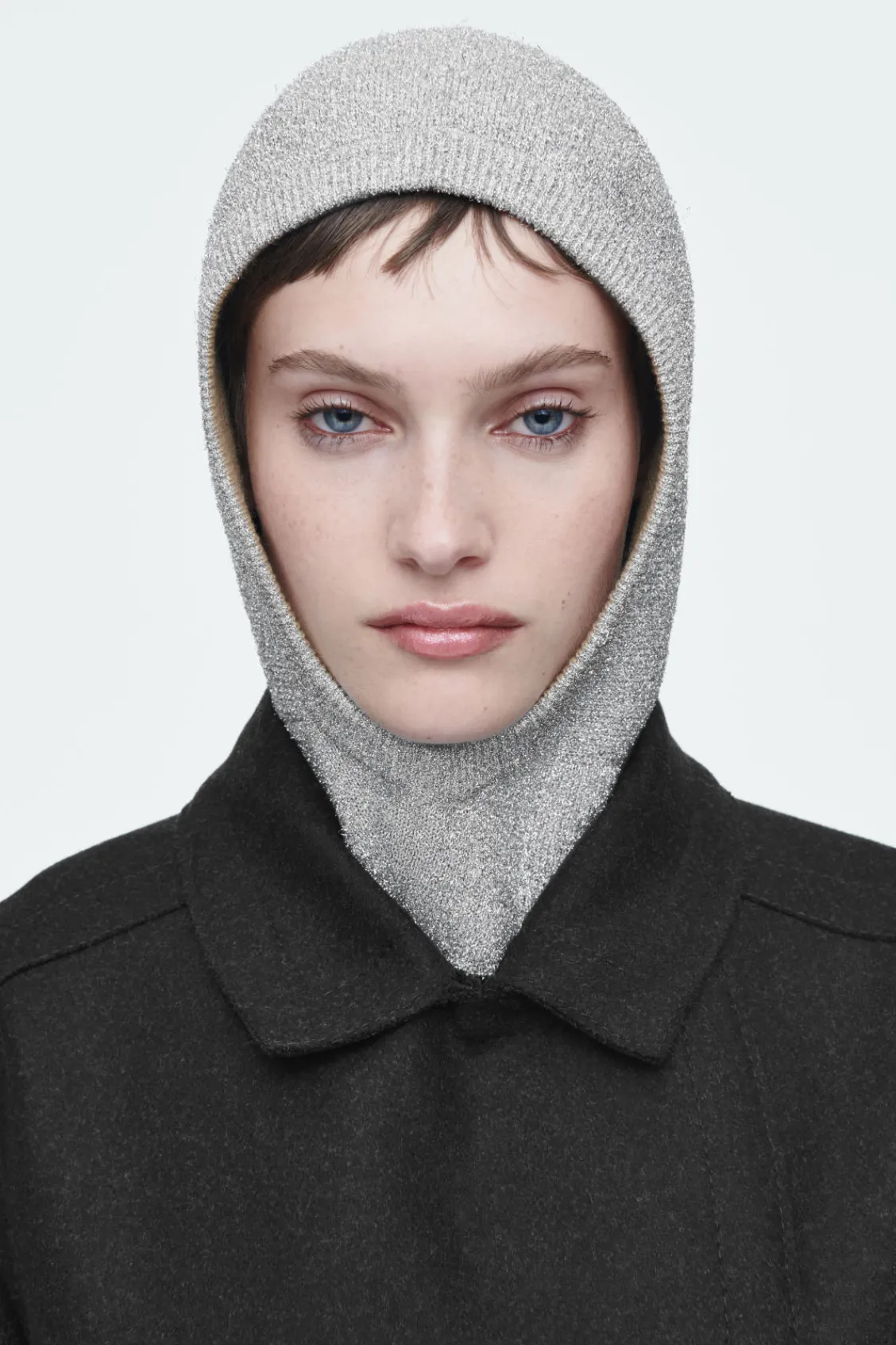 COS SPARKLY WOOL BALACLAVA-Women Hats & Scarves
