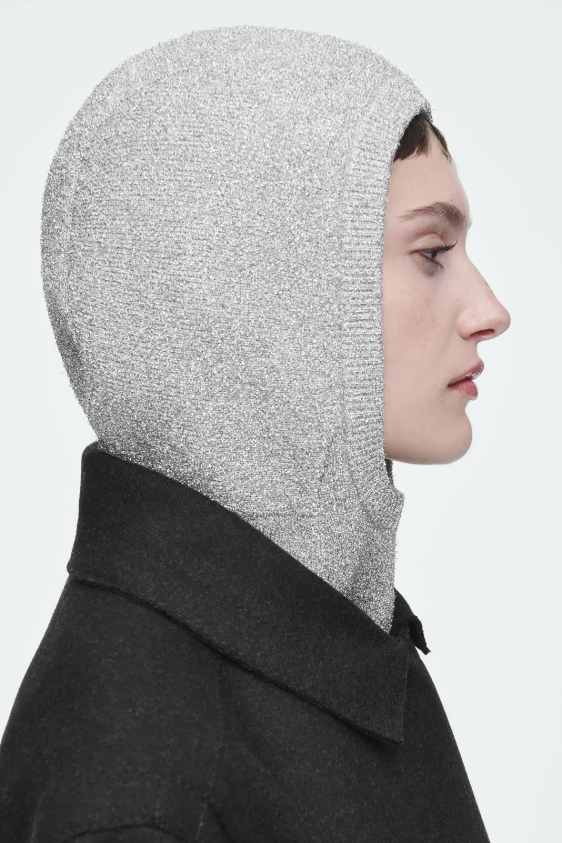 COS SPARKLY WOOL BALACLAVA-Women Hats & Scarves