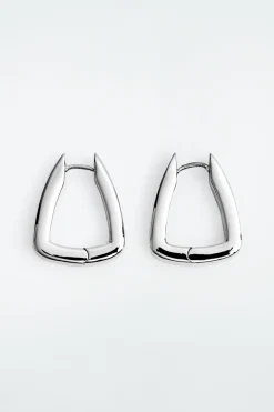 COS SQUARED HOOP EARRINGS-Women Jewelry