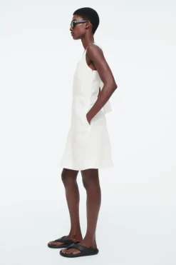 COS SQUARE-NECK MINI PINAFORE DRESS-Women Dresses & Jumpsuits