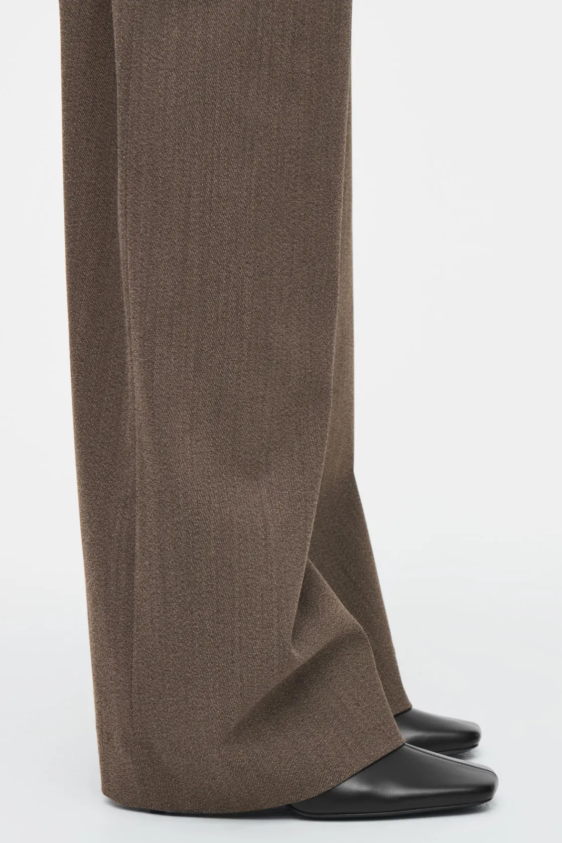 COS SQUARE-TOE LEATHER ANKLE BOOTS-Women Shoes