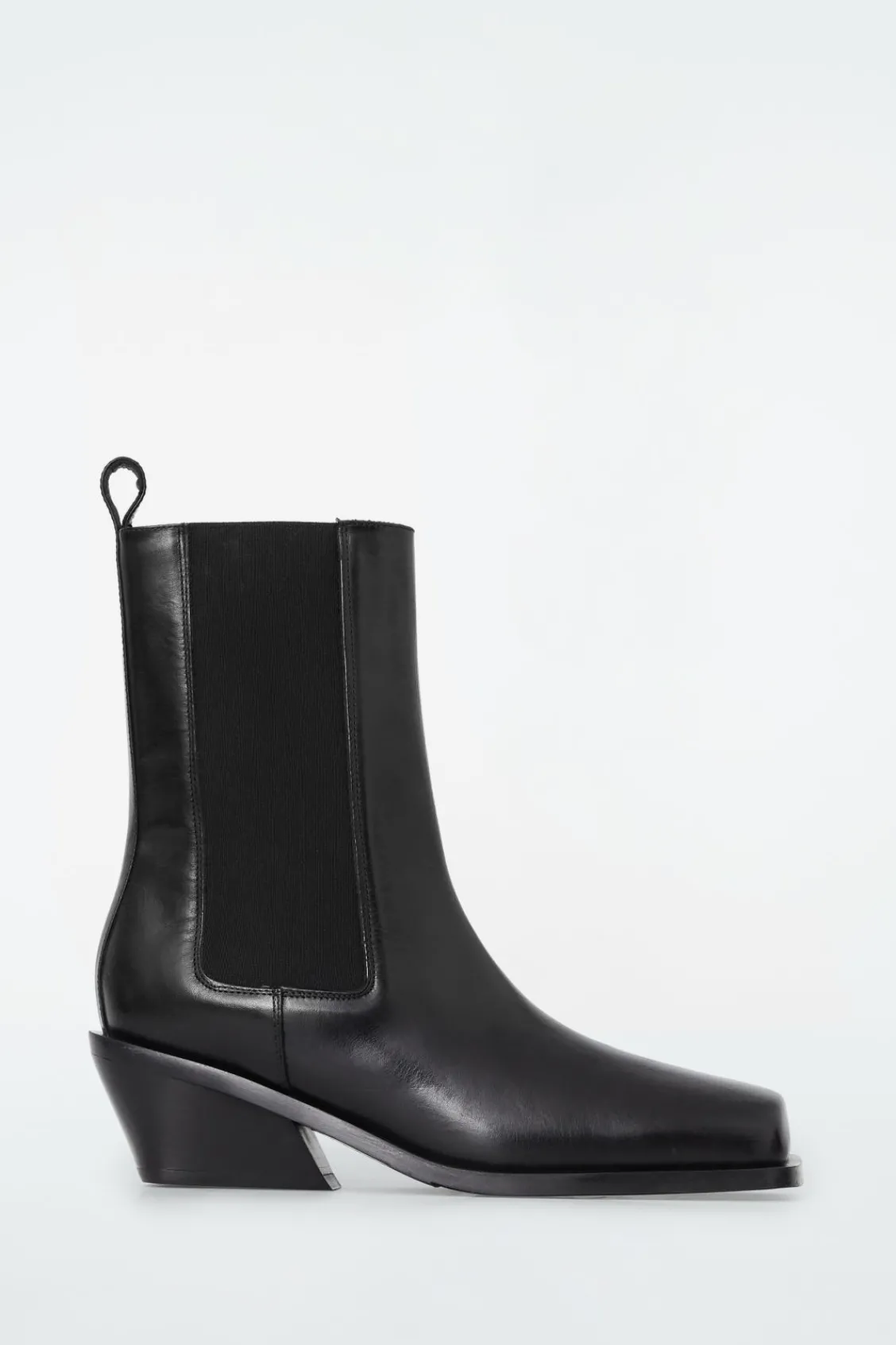 COS SQUARE-TOE LEATHER CHELSEA BOOTS-Women Shoes