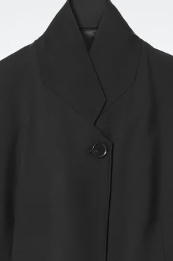 COS STAND-COLLAR WOOL BLAZER-Women Coats & Jackets