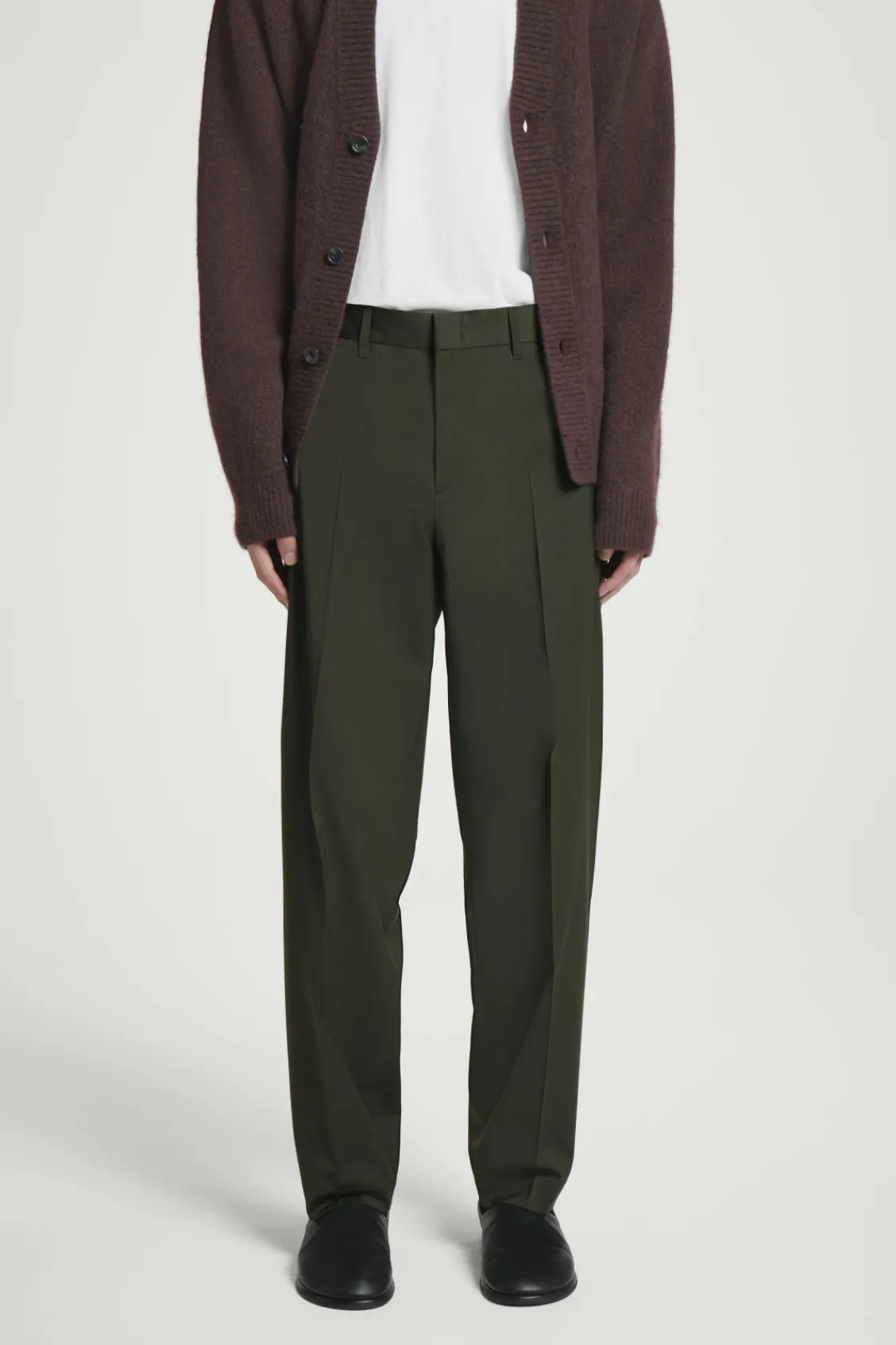 COS STRAIGHT-LEG WOOL PANTS - REGULAR- Pants