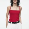 COS STRAPPY RIB-KNIT BANDEAU-Women Tops | Sweaters & Cardigans