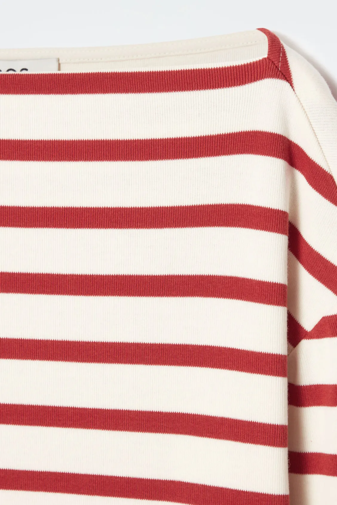 COS STRIPED BOAT-NECK TOP-Women Tops