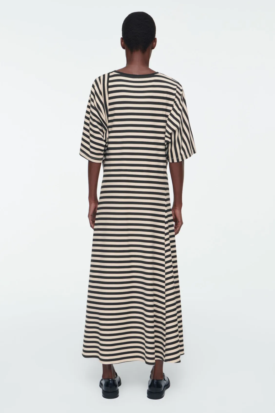 COS STRIPED JERSEY MIDI DRESS-Women Dresses & Jumpsuits