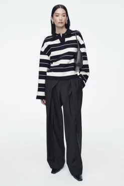 COS STRIPED JERSEY RUGBY SHIRT-Women Tops