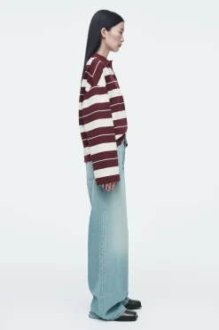 COS STRIPED JERSEY RUGBY SHIRT-Women Tops