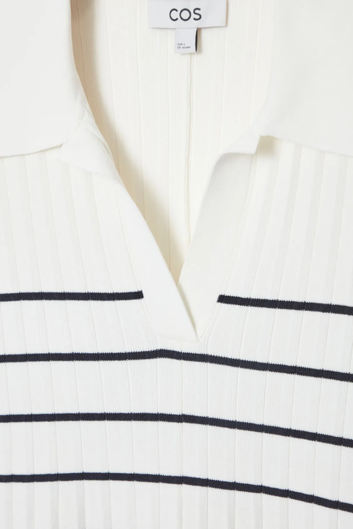 COS STRIPED KNITTED MINI POLO DRESS-Women Dresses & Jumpsuits | Sweaters & Cardigans