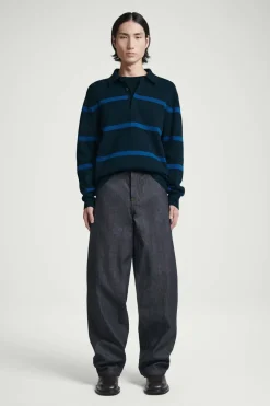 COS STRIPED KNITTED POLO SHIRT- Polo Shirts | Sweaters & Cardigans