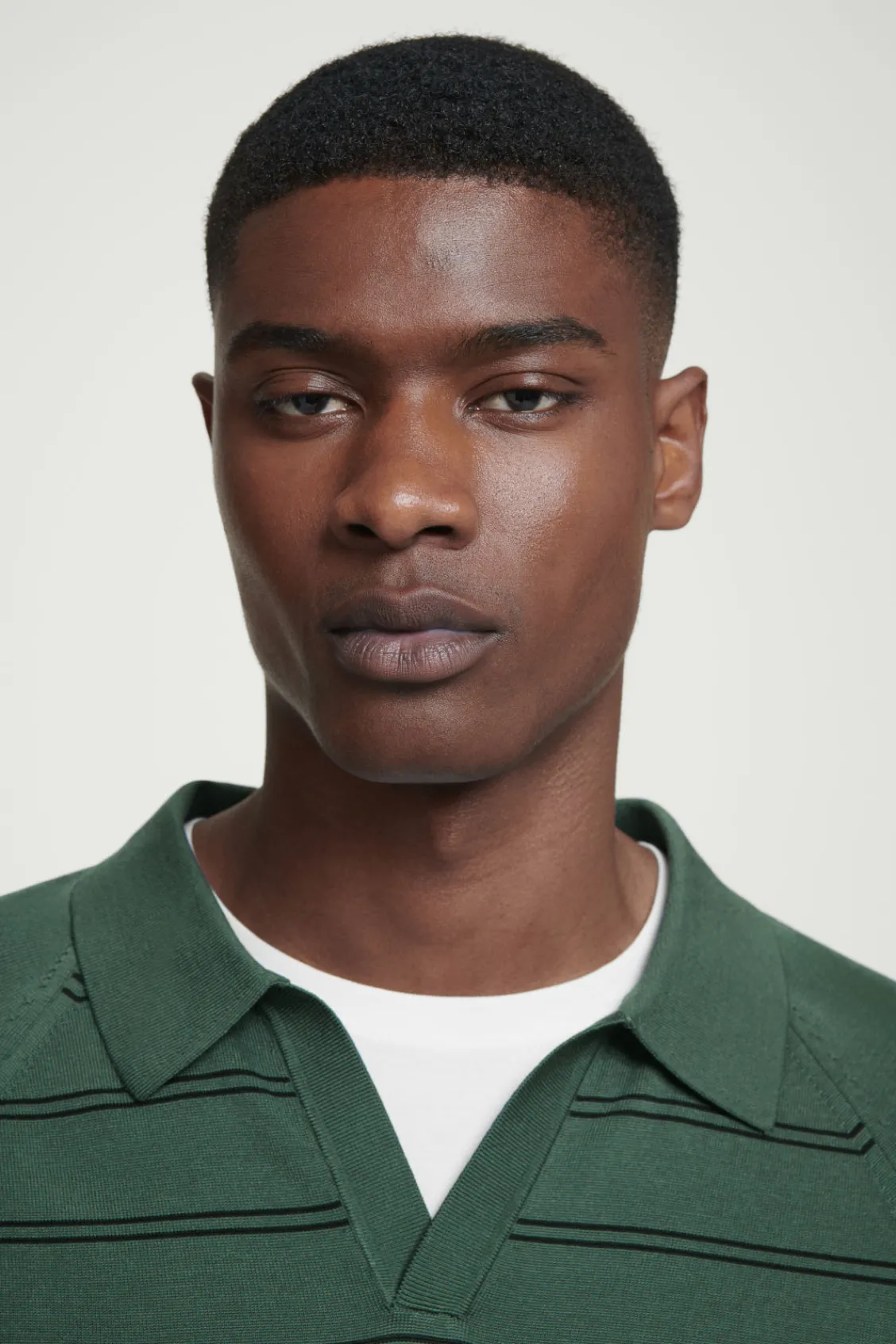 COS STRIPED KNITTED POLO SHIRT- Polo Shirts | Sweaters & Cardigans