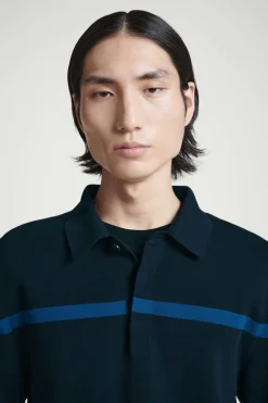 COS STRIPED KNITTED POLO SHIRT- Polo Shirts | Sweaters & Cardigans